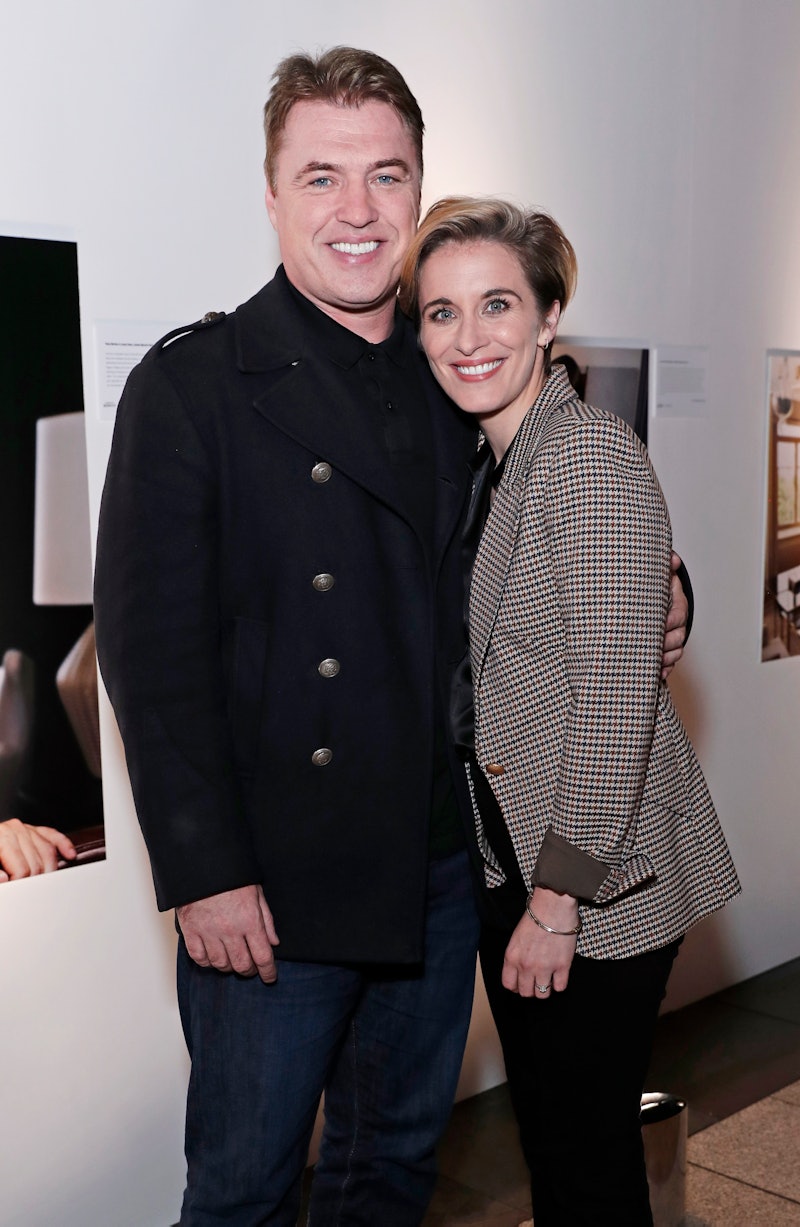 Jonny Owen and Vicky McClure at a London art exhibition in 2019