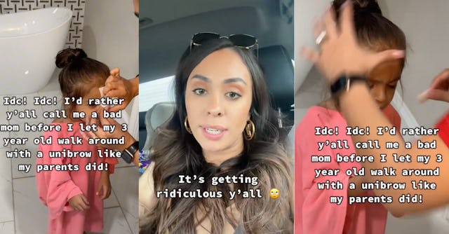 A mom shaves her daughter's unibrow, and TikTok isn't sure if it's a good move or a bad one.