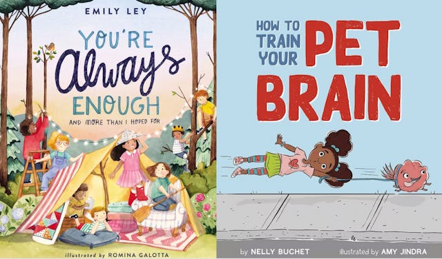 Side By Side Of Two Books Titled "You're Always Enough" And "How To Train Your Pet Brain"