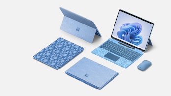 The special edition Surface Pro 9 designed by Liberty.