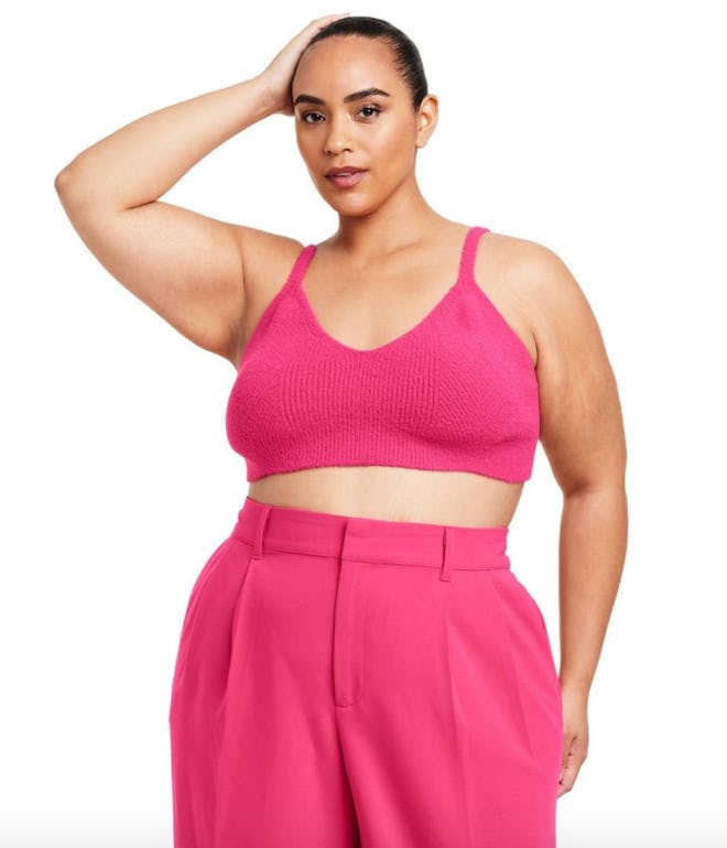 Women's Bralette Sweater - Sergio Hudson x Target Pink