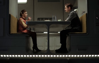 Syril Karn and his mother have a breakfast chat in Andor