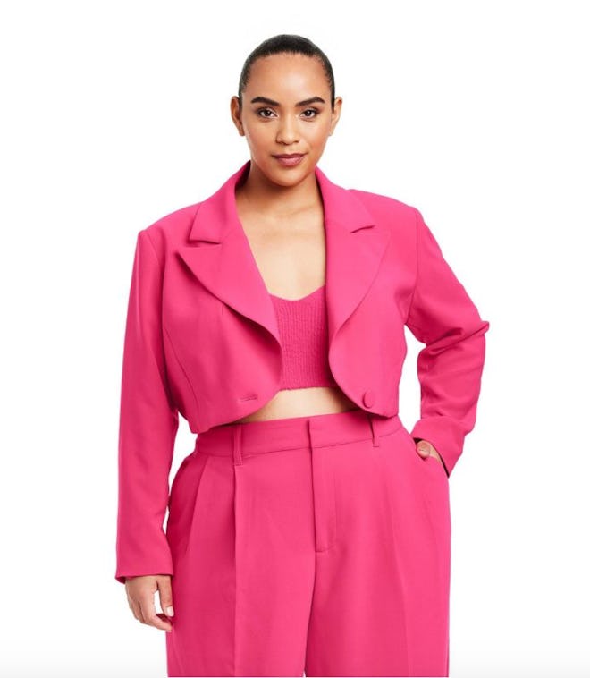 Women's Cropped Blazer - Sergio Hudson x Target Pink