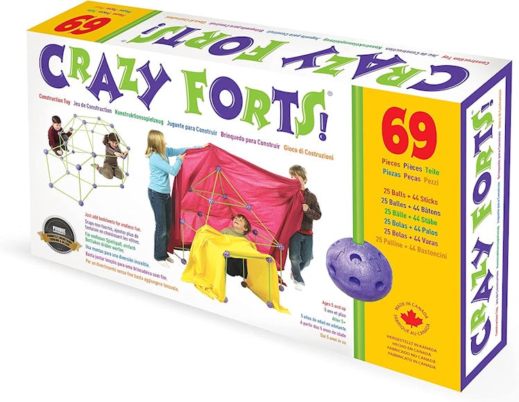 Crazy Forts! 69-Piece Buildable Indoor/Outdoor Play Fort Playset