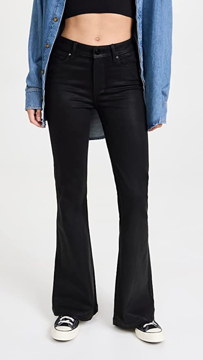 PAIGE Genevieve Fog Luxe Coating Jeans