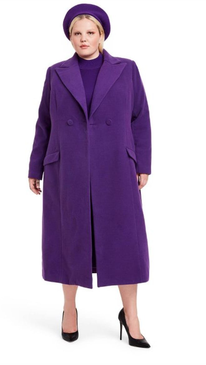 Women's Tailored Long Overcoat - Sergio Hudson x Target Purple