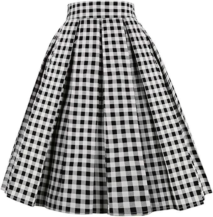 OBBUE Pleated Midi Skirt