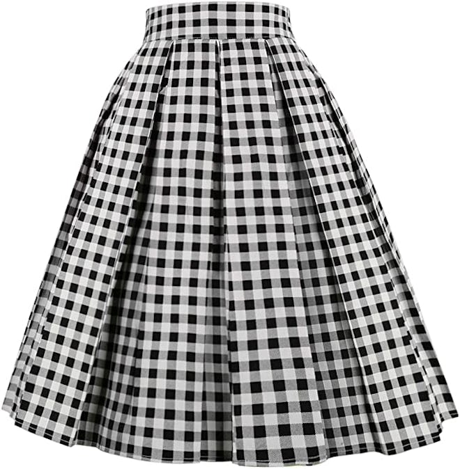 OBBUE Pleated Midi Skirt