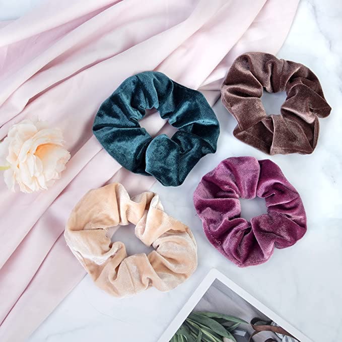 AFSTEE Velvet Scrunchies (12-Pack)