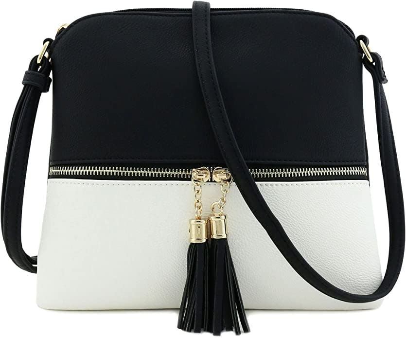 DELUXITY Lightweight Tassel Crossbody Bag