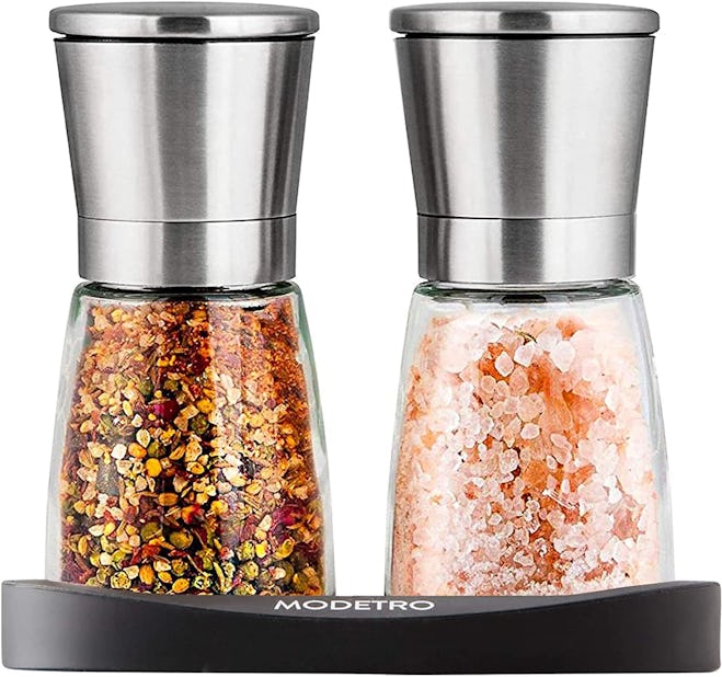 Modetro Adjustable Salt and Pepper Shakers Set 