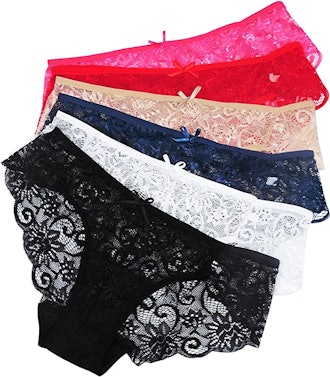 Sunm Boutique Invisible Bikini Lace Underwear (6-Pack)