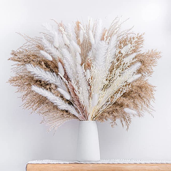WILD AUTUMN Dried Pampas Grass Bouquet (96 Pieces)