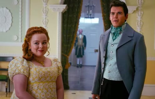 'Bridgerton' Nicola Coughlan as Penelope Featherington and Luke Newton as Colin Bridgerton