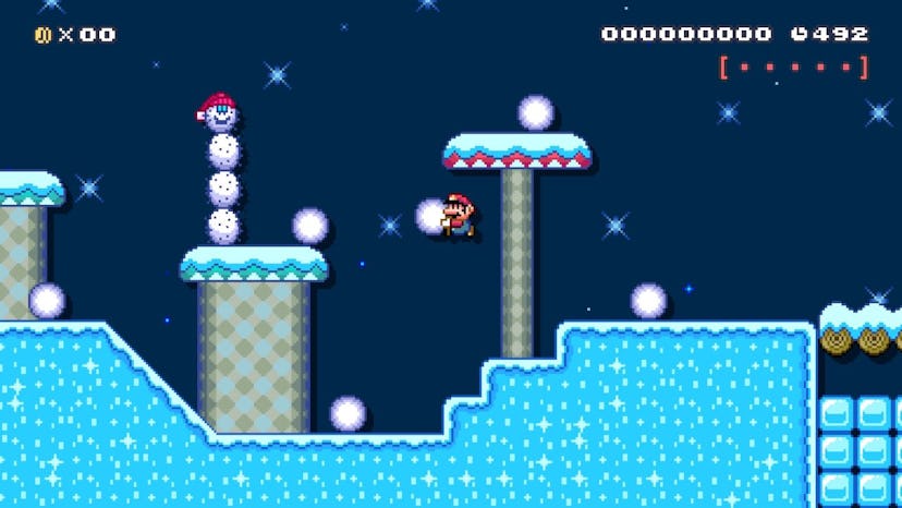 Super Mario Bros. 5 winter scene 