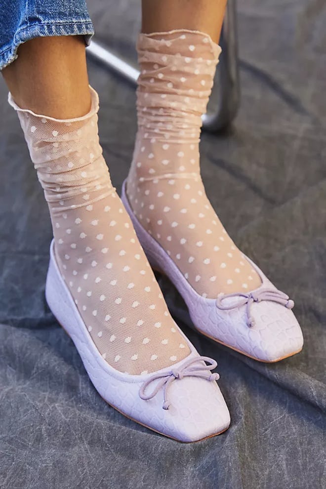 Guilhermina Square-Toe Ballet Flats