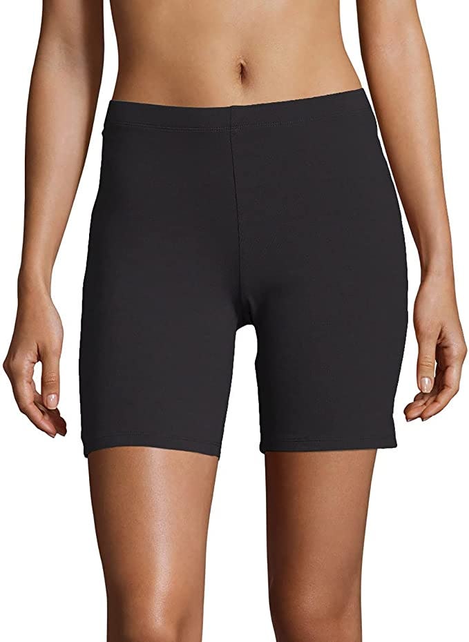 Hanes Cotton Stretch Jersey Bike Shorts