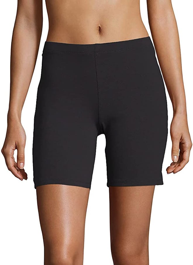 Hanes Cotton Stretch Jersey Bike Shorts