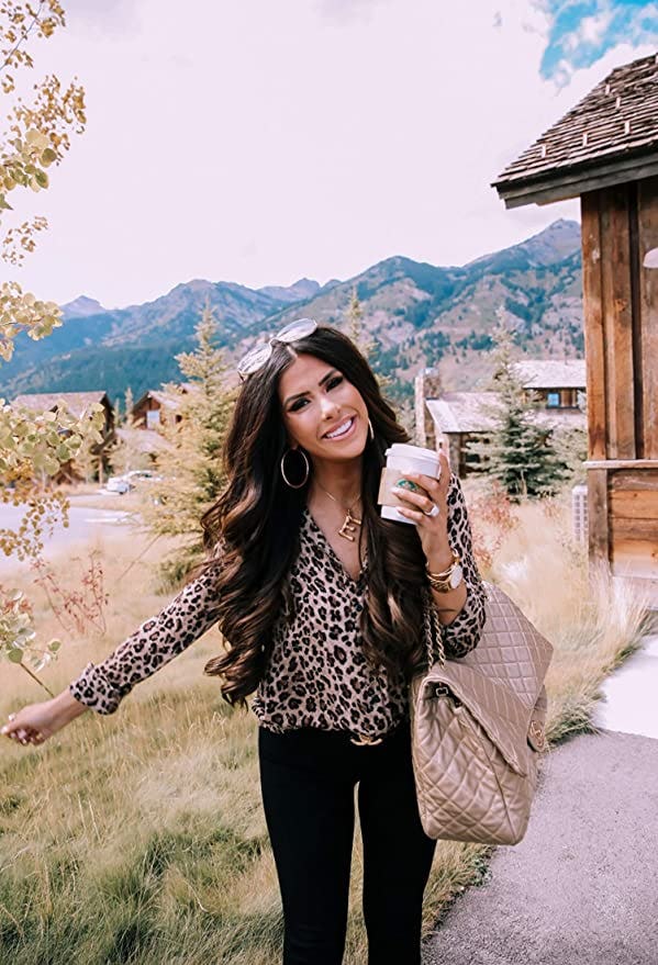 ECOWISH Button Down Top