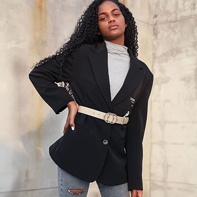 Earnda Faux Leather Fashion Belt