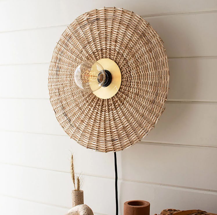 Rattan Wall Sconce Lamp