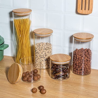 Liuruiyu Glass Food Storage Jars (Set of 5)