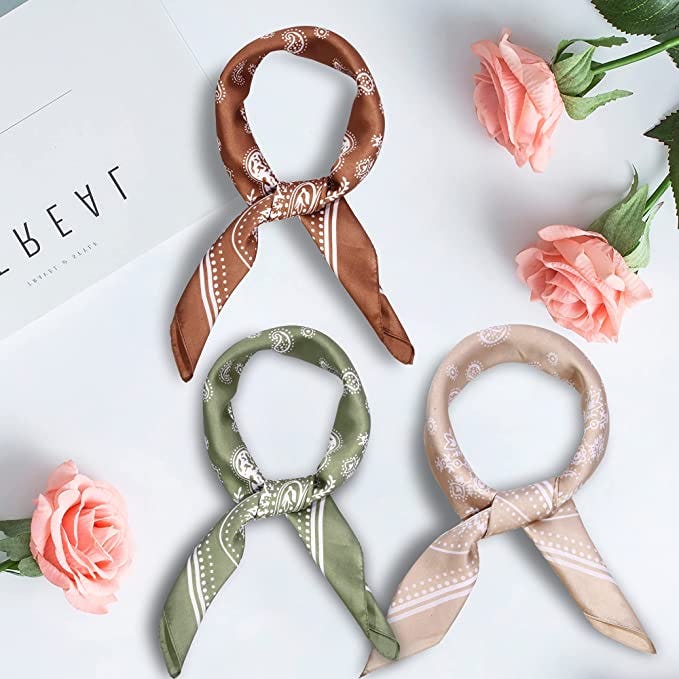 DOOBO Satin Head Scarf (3-Pack)