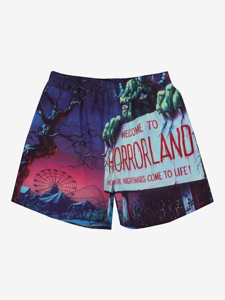Dumbgood's 2022 Halloween Collection: The Welcome to Horrorland Shorts inspired by 'Goosebumps.'