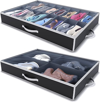 Woffit Underbed Shoe & Boot Organizer (2-Pack)