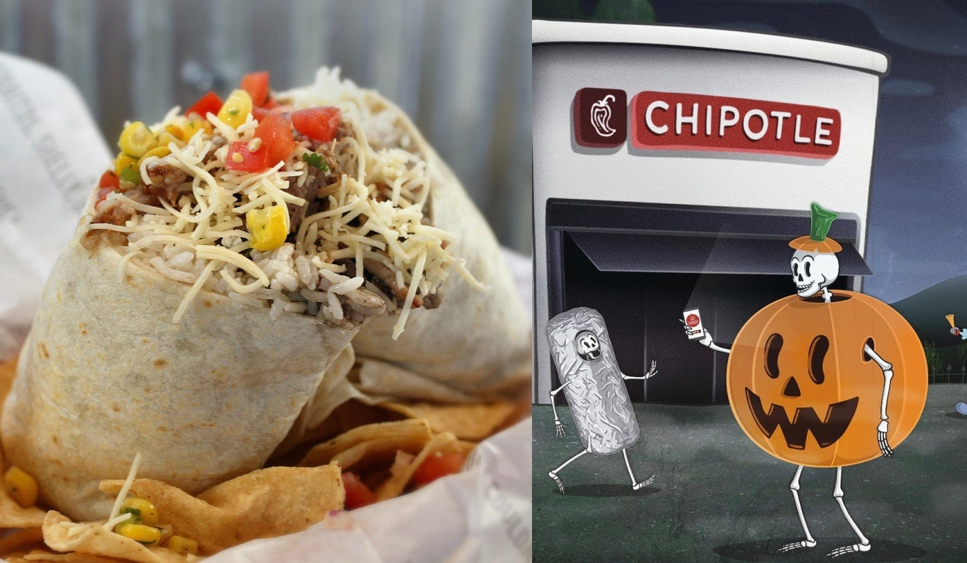 Chipotle’s Halloween 2022 Boorito Deal Includes A 25K Cash App