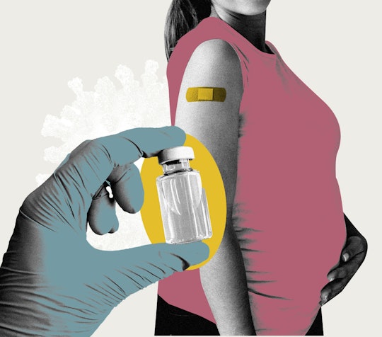 Illustration of woman taking the RSV Vaccine