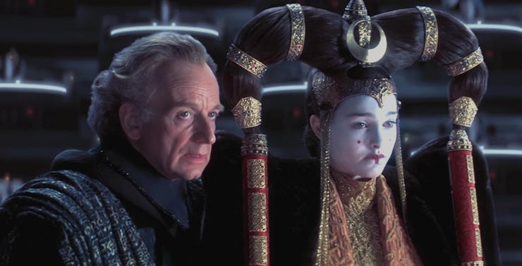 Palps and Amidala in 'The Phantom Menace.'