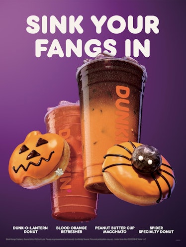 Dunkin’s Halloween 2022 menu includes Spider Donuts and more.