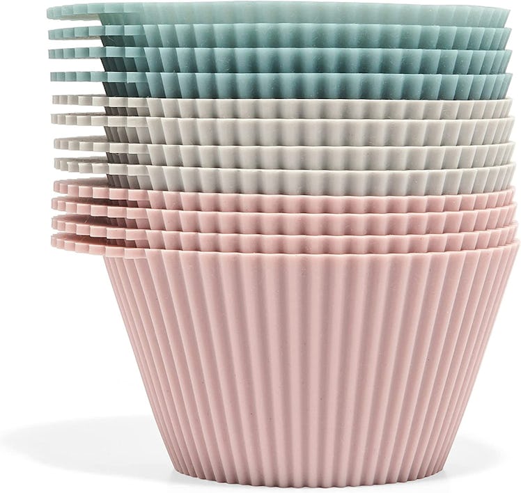 The Silicone Kitchen Reusable Cupcake Liners (12-Pack)