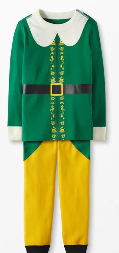 The 'Elf' Character Long John Pajama Set is one of the best Hanna Andersson Christmas jammies styles...