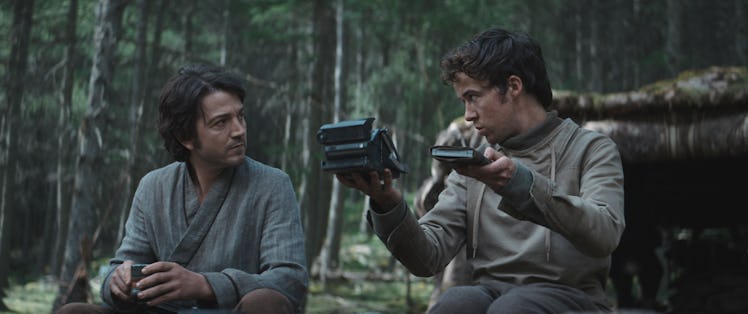 Andor and Nemik talking in a forest before the mission