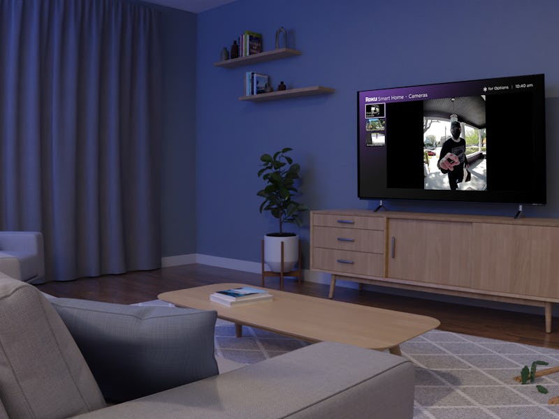 Roku smart home products on TV