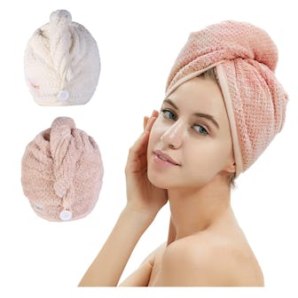 M-bestl Hair Towel Wrap (2 Pack)