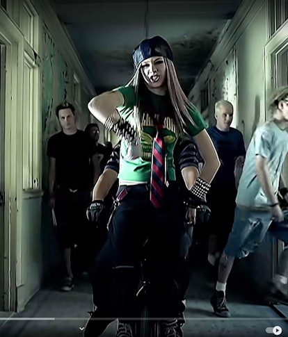 Avril Lavigne in "Sk8er Boi"