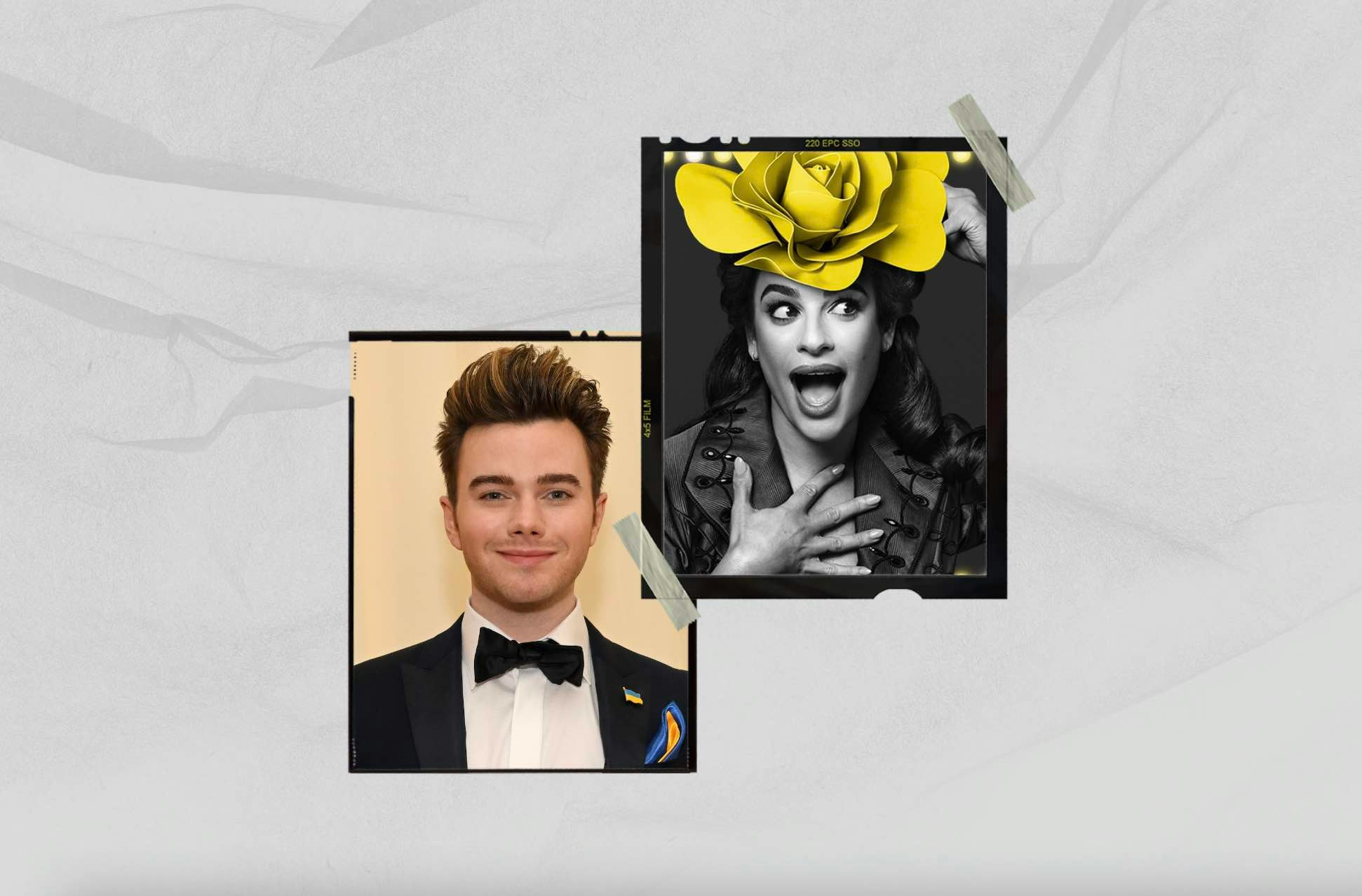 Chris Colfer Glee Stars React To Lea Michele In Funny Girl