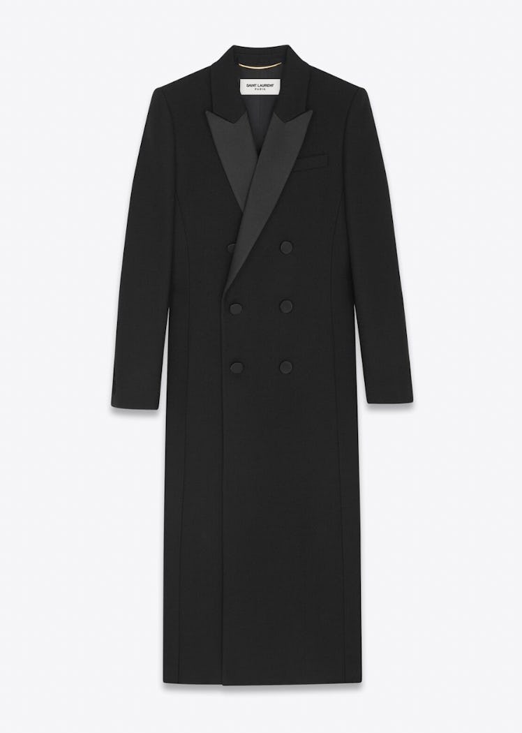Double-Breasted Tuxedo Coat