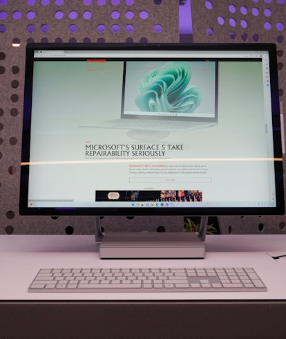 The 28-inch display on the Surface Studio 2+