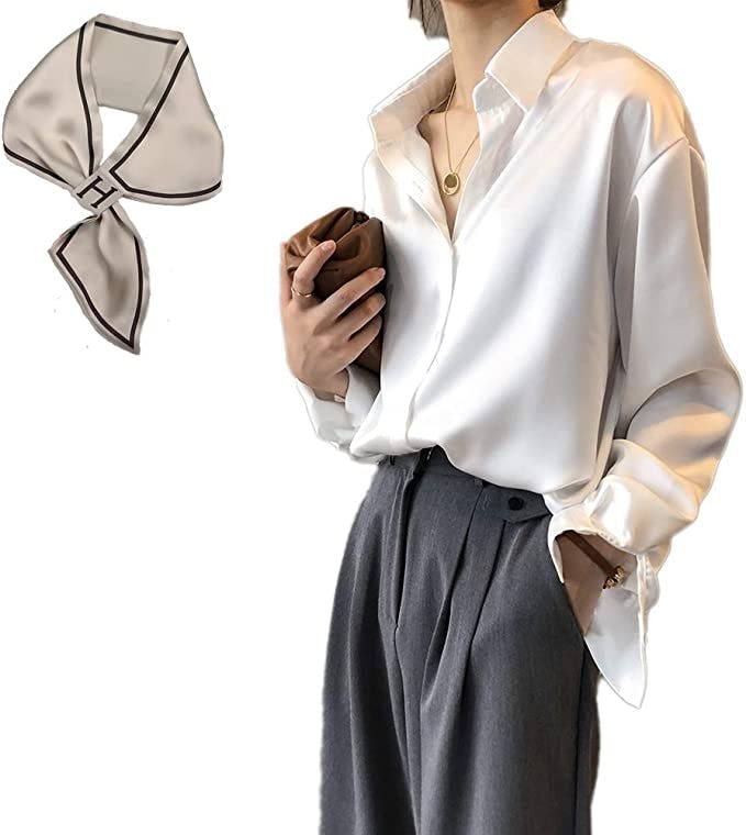 Pantete Satin Button Down Shirt