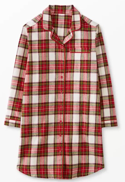 This Women's Holiday Flannel Night Shirt In Family Holiday Plaid is one of the best holiday pajamas ...