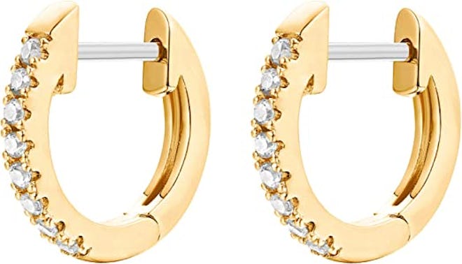 PAVOI 14K Gold Plated Cubic Zirconia Earrings