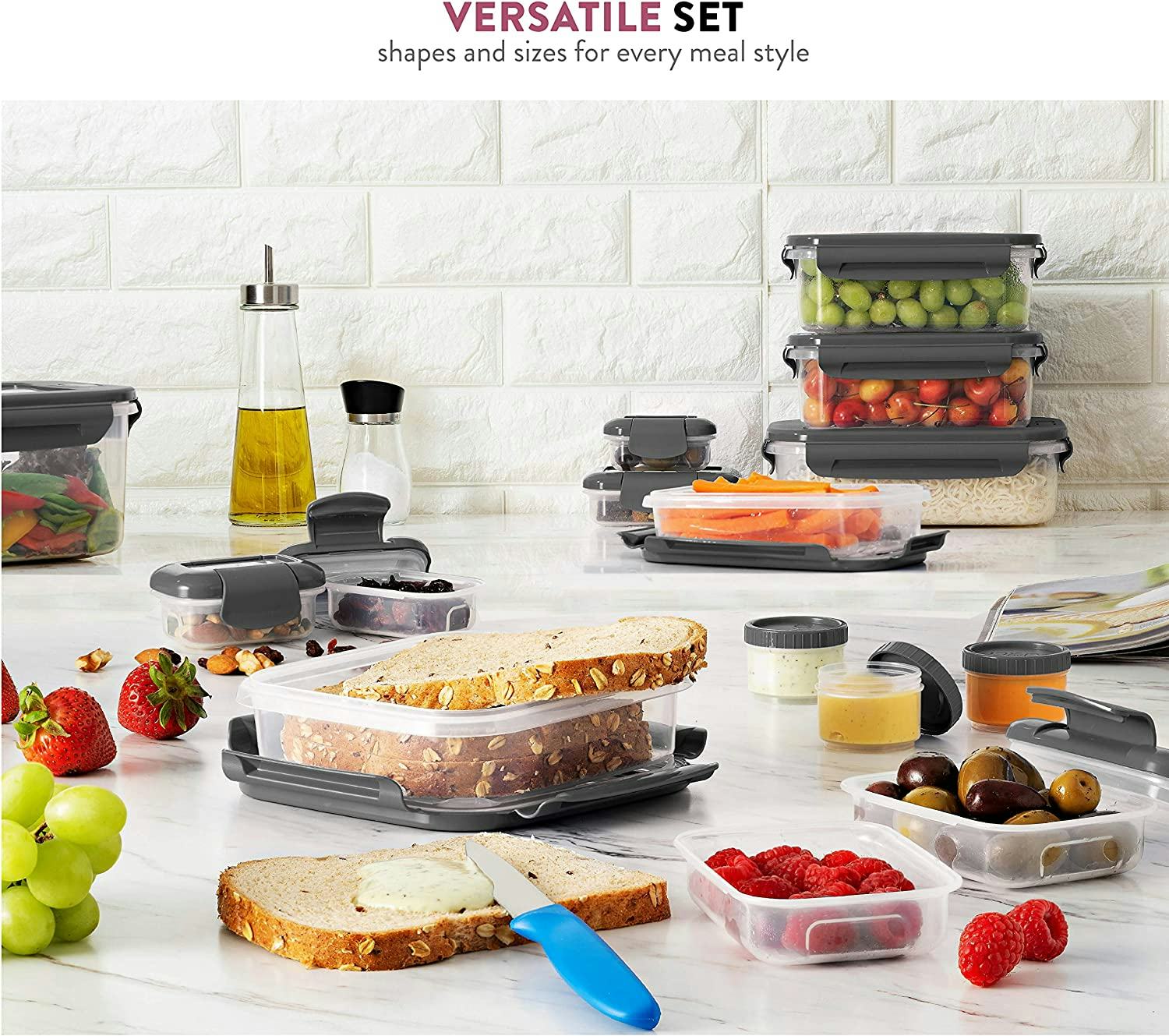 FineDine Airtight Food-Storage Containers (40-Pack)