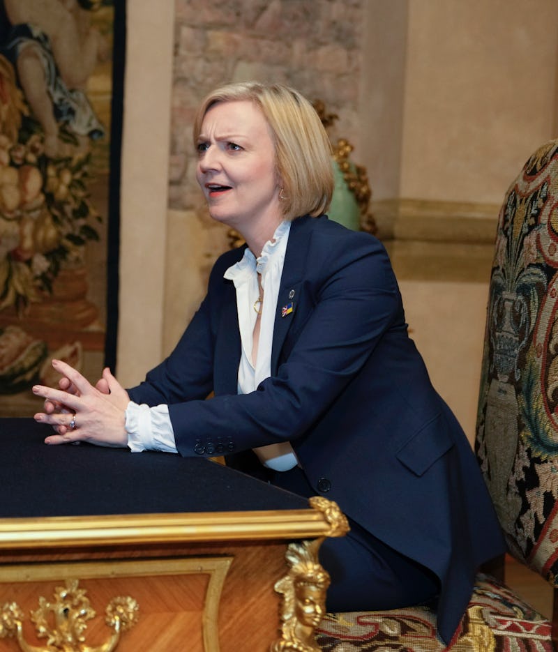 Liz Truss at the European Political Community meeting in Prague, October 2022