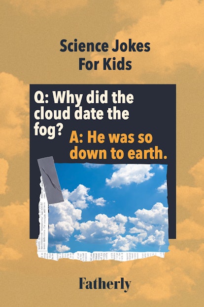 Science Jokes for Kids: Why did the cloud date the fog?