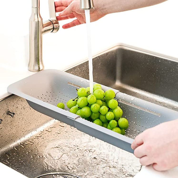 BLUE GINKGO Over-the-Sink Strainer Basket