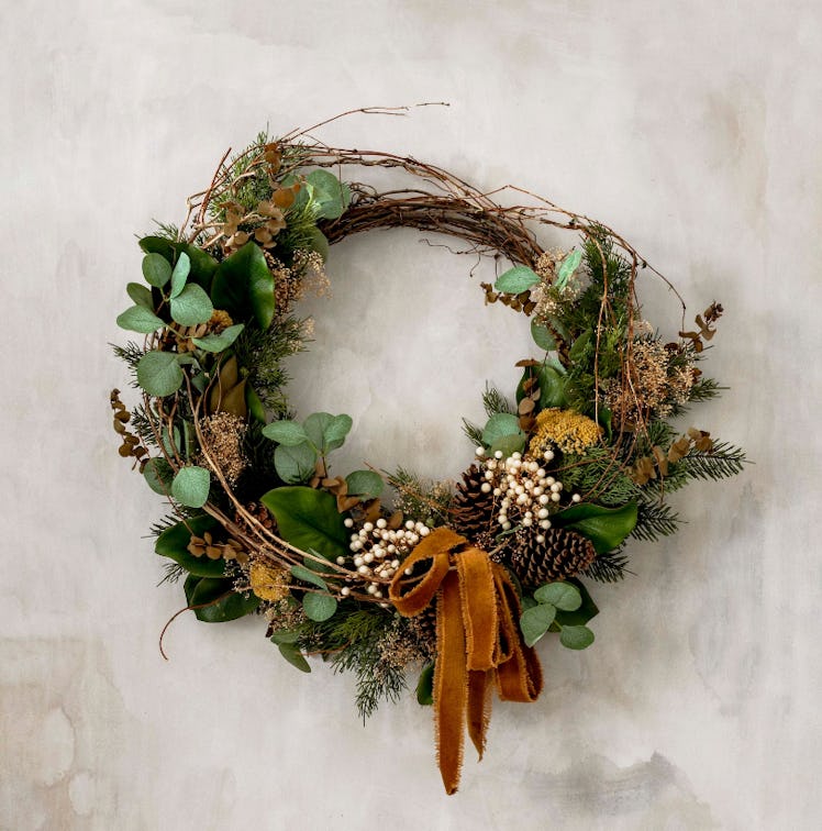 Amber Lewis Creator Collab Eucalyptus and Pine Winter Wreath